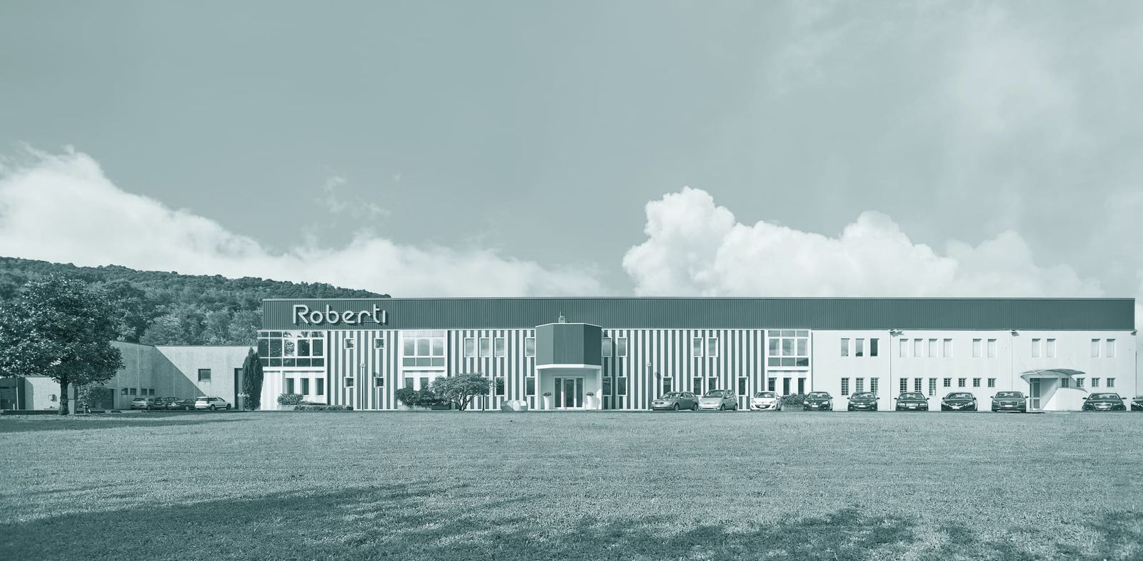 Facciata dello stabilimento Roberti, vista laterale