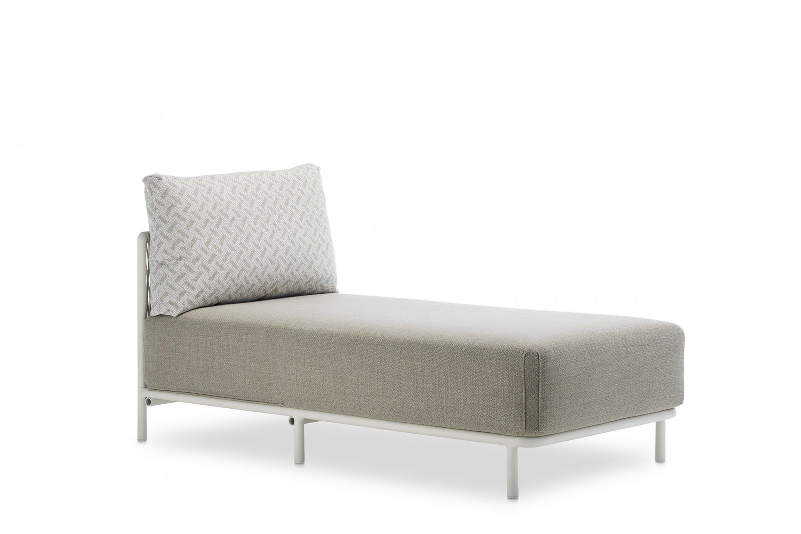 Queen Modular Element Chaise – Bianco (1/2)